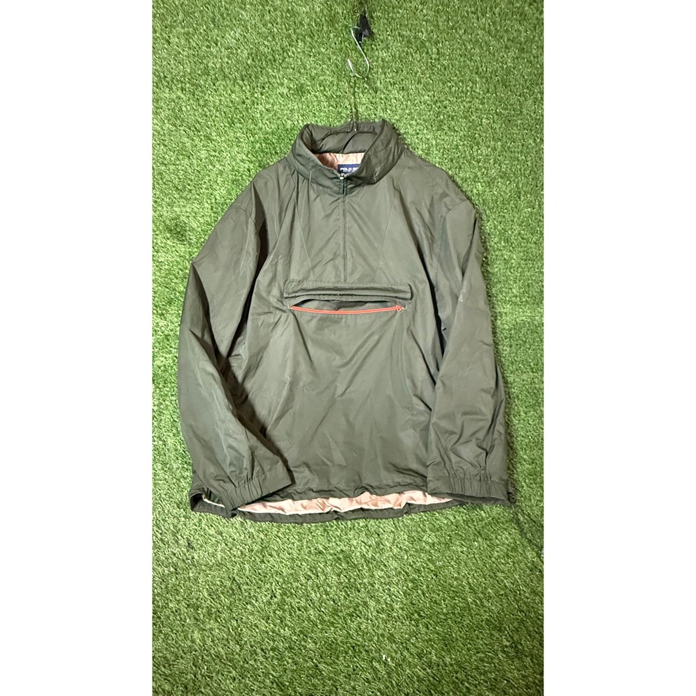 Polo Golf Ralph Lauren Men's Olive Green Pullover Anorak Jacket XL
